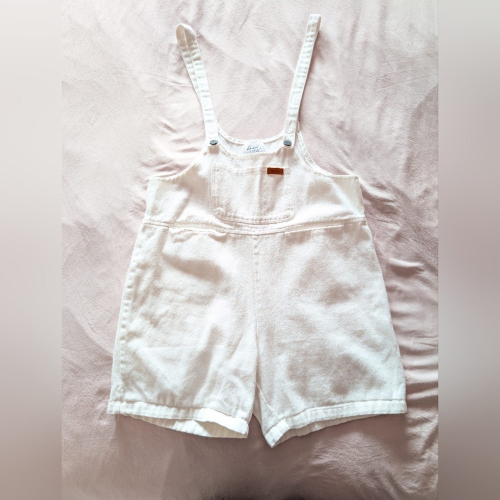 Women's White Denim Overalls Dsonabed Jeans